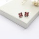 European and American new full drill four -leaf grass earrings Earrings Light luxury Simple Smart Small Small Small Small Senior Source Factory