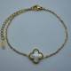 European and American explosion single flower double -sided four -faced four -leaf grass bracelet light luxury simple and high -end female jewelry spot manufacturers direct sales