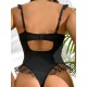 Cross -border supply European and American foreign trade Instead sexy black lace lace women's camisole