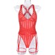 Cross -border supply of European and American foreign trade sexy underwear sexy female suspenders seeing conjoined lingerie love sets wholesale