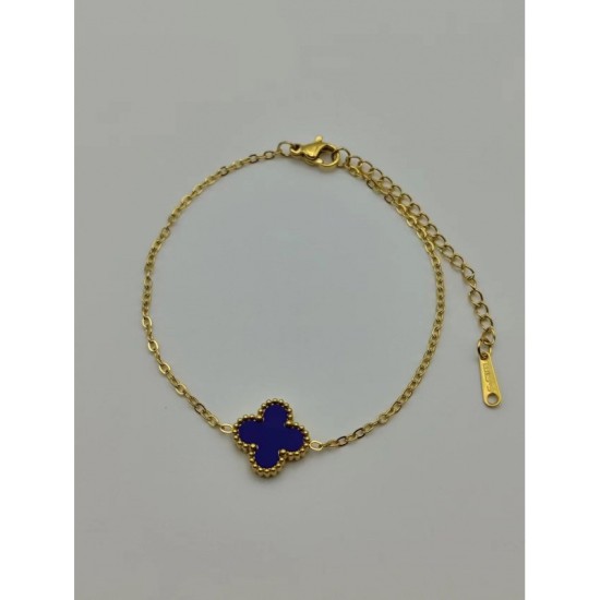 European and American explosion single flower double -sided four -faced four -leaf grass bracelet light luxury simple and high -end female jewelry spot manufacturers direct sales