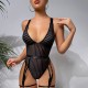 Cross -border supply of European and American foreign trade sexy underwear sexy female suspenders seeing conjoined lingerie love sets wholesale