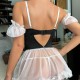 Foreign trade goods Source European and American new mesh chain suspenders skirt sexy underwear suits