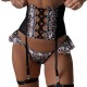 Cross -border supply European and American foreign trade sexy underwear sexy female lace embroidered hollow underwear three -piece set of wholesale