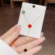 Simple and luxurious personality Advanced four -color four -leaf Flower Celar Flower Following Bone Chain fashion versatile design sense temperament souasion necklace