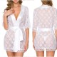 Cross -border supply European and American foreign trade sexy underwear sexy female lace hollow sleeping robe sex set wholesale