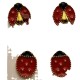 New Amazon Explosion Middle Strawberry Earrings Seven Star Bugs Earrings Senior Senior Design Manufacturers Wholesale Four