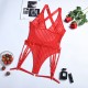 Cross -border supply of European and American foreign trade sexy underwear sexy female suspenders seeing conjoined lingerie love sets wholesale