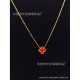 Double -sided four -leaf grass necklace net red little red book lucky four -leaf grass 18K gold necklace mother shell cross -border jewelry wholesale