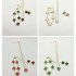 The new stainless steel four -leaf grass does not drop color 18K female necklaces earrings, pentagram bracelet jewelry