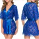 Cross -border supply European and American foreign trade sexy underwear sexy female lace hollow sleeping robe sex set wholesale