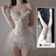 Large -size sexy underwear sexy slightly mild uniform princess wind pajamas pure desire women's net yarn sling small chest passion temptation