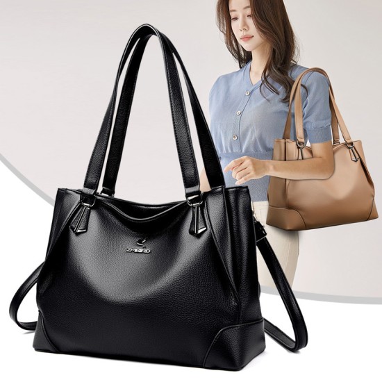 2024 New Women's Handbags Fashion New Design Tote Bag Pu Leather Zipper Large Capacity Shoulder Bag for Ladies