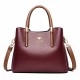 Hot Selling Luxury Design Lady Fashion Handbag High Quality Pu Leather Zipper Large Tote Bags for Women Shoulder Bag Logo