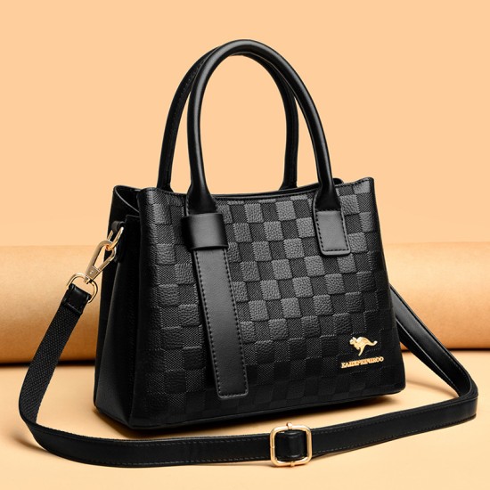 2024 New Design Tote Bags for Women Luxury Fashion Women's Handbags High Quality Pu Leather Zipper Ladies Shoulder Bags