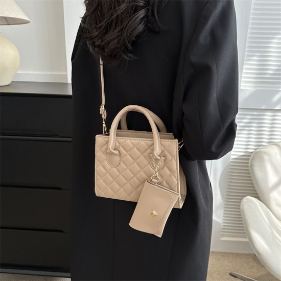 Bag for women 2024 new small square bag pu women's solid colour handbag crossbody shoulder bag fashion ladies handbags