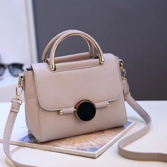 Fashion women's bags 2024 new round lock ladies hand bags Korean style single shoulder crossbody bags