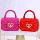 2024 Hot Selling transparent jelly bag women's handbag mini bag love hardware girls cute small crossbody shoulder bag