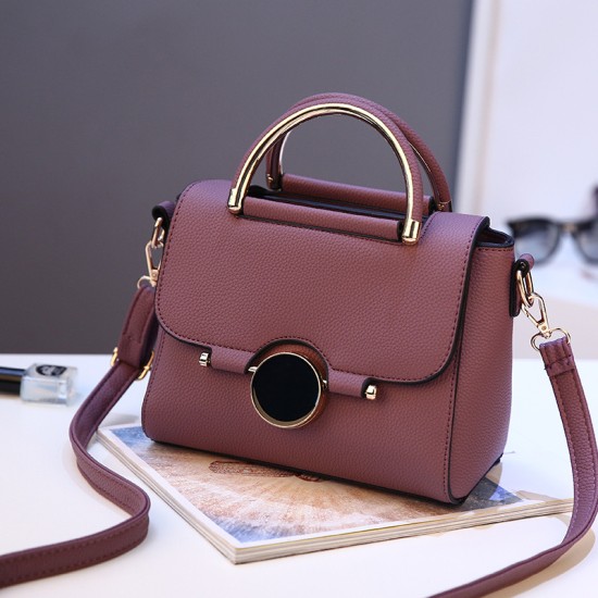 Fashion women's bags 2024 new round lock ladies hand bags Korean style single shoulder crossbody bags