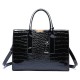 New fashion women's bag trend crocodile print handbag single shoulder crossbody Tote bag