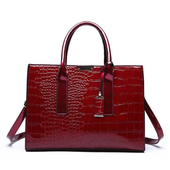 New fashion women's bag trend crocodile print handbag single shoulder crossbody Tote bag