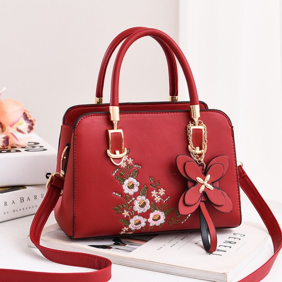 Hot Selling Women's Handbag Embroidered Simple Vintage Handbag for Ladies Shoulder Crossbody Bags