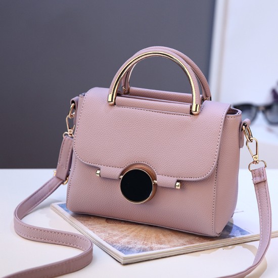 2024 Fashion women's bags new round lock ladies hand bags Korean style single shoulder crossbody bags