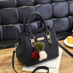 Hot Sale Women's Tote Bag Fashion Hairball Handbag Pu Leather Crossbody Shoulder Bags for Women Ladies Hand Bags