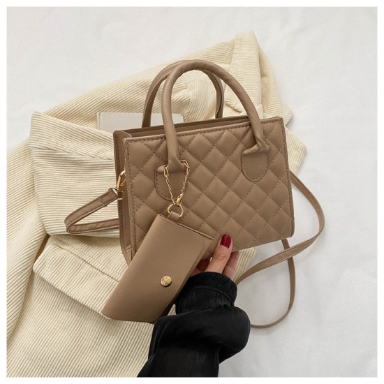 Bag for women 2024 new small square bag pu women's solid colour handbag crossbody shoulder bag fashion ladies handbags