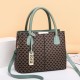 Good selling simple retro printing handbag 2024 fashion women's bags large capacity shoulder crossbody bags