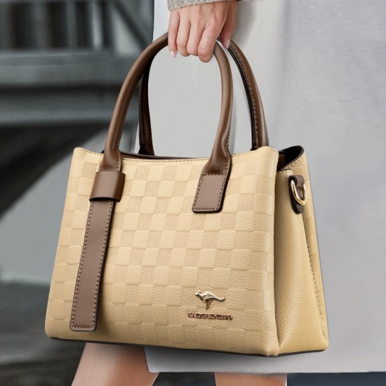 2024 New Design Tote Bags for Women Luxury Fashion Women's Handbags High Quality Pu Leather Zipper Ladies Shoulder Bags