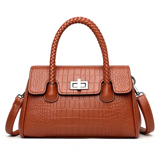 Women's handbag hot selling crocodile pattern elegant simple large capacity ladies hand bag crossbody shoulder bags for women