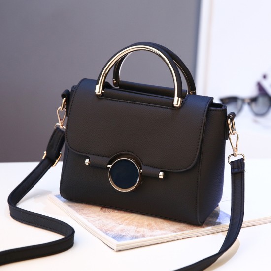 2024 Fashion women's bags new round lock ladies hand bags Korean style single shoulder crossbody bags