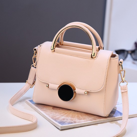 2024 Fashion women's bags new round lock ladies hand bags Korean style single shoulder crossbody bags