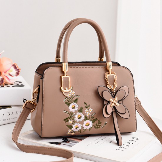 Hot Selling Women's Handbag Embroidered Simple Vintage Handbag for Ladies Shoulder Crossbody Bags