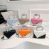 Wholesale Fashion women's handbag texture color blocking new 2024 casual simple crossbody bags small square shoulder bag