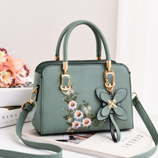 Hot Selling Women's Handbag Embroidered Simple Vintage Handbag for Ladies Shoulder Crossbody Bags