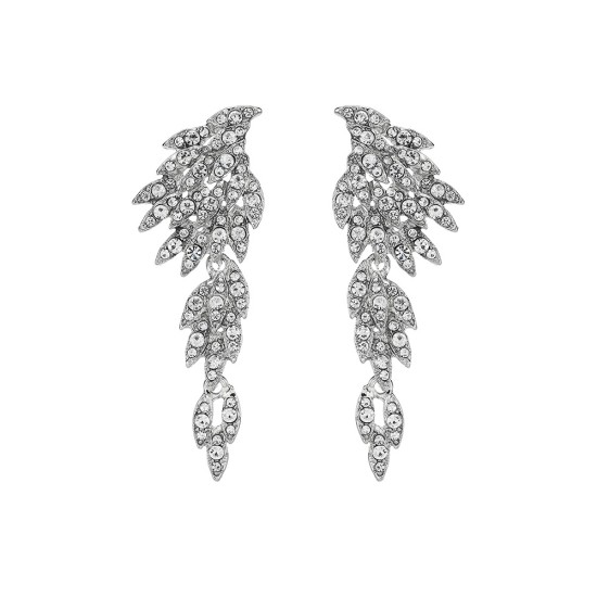 European and American jewelry fast sales explosion fashion wings of the wing earrings of the wing earrings co -diamond rhinestone bride long earrings