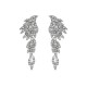 European and American jewelry fast sales explosion fashion wings of the wing earrings of the wing earrings co -diamond rhinestone bride long earrings