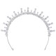 Cross -border new super glittering hair hoop goddess birthday party hair accessories high -end feel versatile wedding bride hair hoop