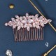 South Korean daily hair combing photography photo and makeup hair decoration high -level light luxury head jewelry vermiculite flower bride combing comb