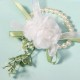 European and American wedding jewelry bride bridesmaid breasts flower hand flower wedding party dress accessories white brooch wrist flowers