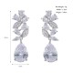 European and American jewelry bride earrings Ins out of daily wild earrings long pearl earrings light luxury 锆 耳 earrings