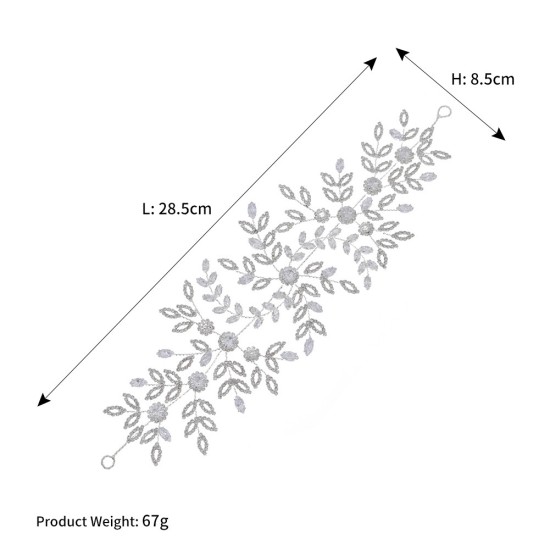 Bride's headdress Luxury vermiculite hair hoop photography photo plate hair accessories high -end handicraft head with European and American new jewelry