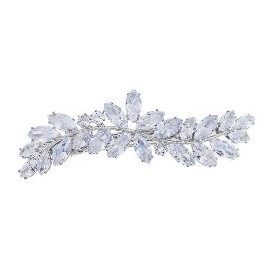 New jewelry rhinestone edge Light luxury backbone half -ball head plate hair decoration daily versatile vermiculite spring clip