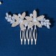 South Korean daily hair combing photography photo and makeup hair decoration high -level light luxury head jewelry vermiculite flower bride combing comb