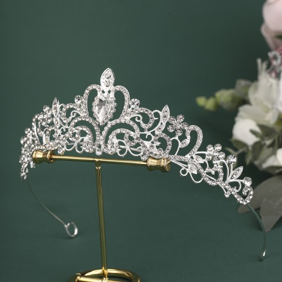 Bride's headdress Korean sweet wedding accessories Alloy rhinestone Princess Crown Crown photo jewelry luxury vermiculite crown