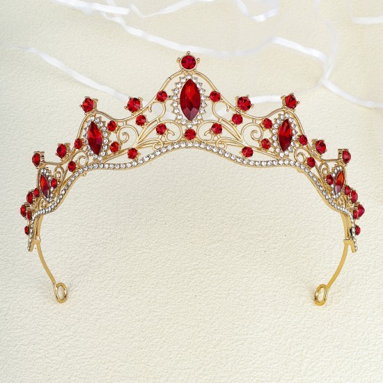 Bride's headdress Korean sweet wedding accessories Alloy rhinestone Princess Crown Crown photo jewelry luxury vermiculite crown