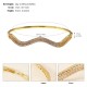 European and American niche hand accessories high -level light luxury vermiculite bracelet wedding dinner party jewelry inlaid diamond nail opening bracelet