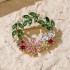 New vermiculite brooch senior sense wedding dinner suits niche design sensor ears animal chest flowers